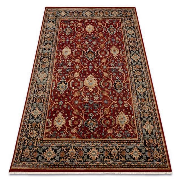 Matto KESHAN itämainen klassinen 7522/53588 beige / punaruskea / laivastonsininen, 200x290 cm