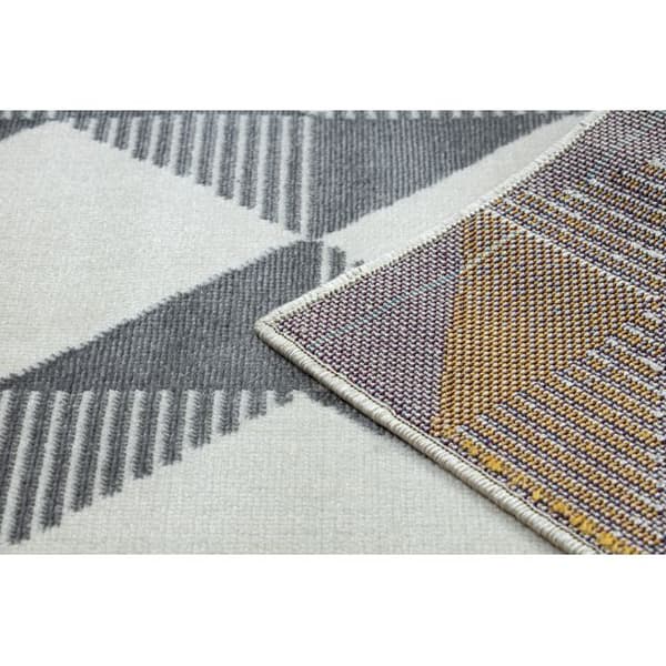 Matta GINA 21245861 Zigzag geometric beige / grå, 80x150 cm