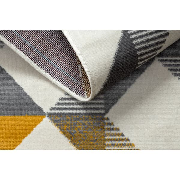 Matta GINA 21245861 Zigzag geometric beige / grå, 80x150 cm