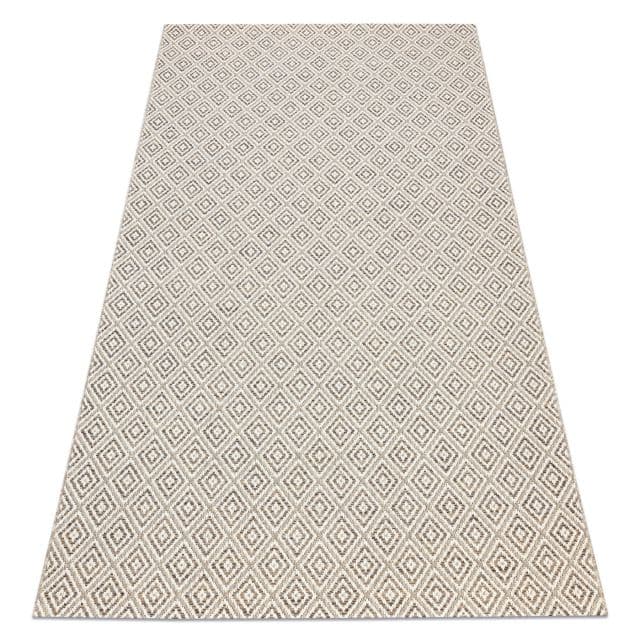 Matta SISAL BOHO 46299651 Ruter beige, 160x230 cm