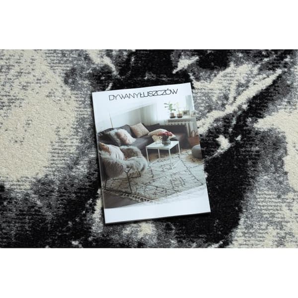 Matta KAKE 25817657 Marble modern svart / vit, 120x170 cm