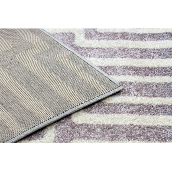 Matta KAKE 25809657 Labirynth modern violet / rosa / grå, 120x170 cm
