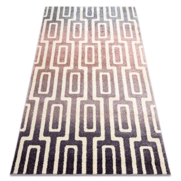 Matta KAKE 25809657 Labirynth modern violet / rosa / grå, 120x170 cm