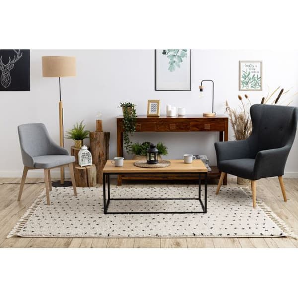 Matto BERBER SYLA B752 pisteet kerma Tupsut berbery Marokkolainen shaggy, 160x220 cm