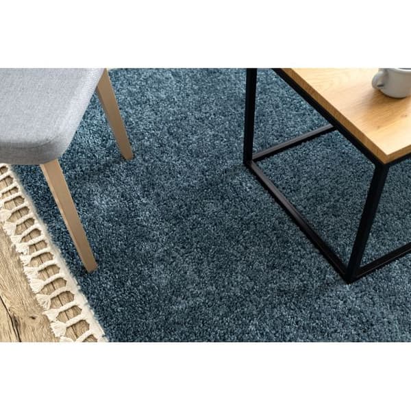 Matta BERBER 9000 blå Fringe Berber marockansk shaggy, 140x190 cm