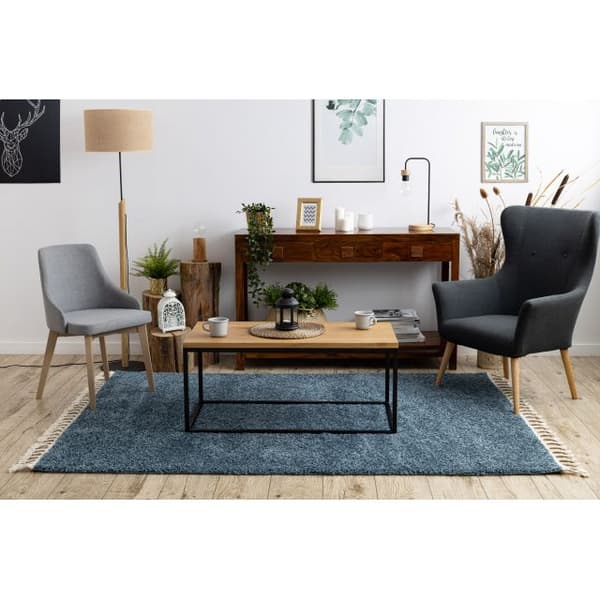 Matto BERBER 9000 sininen Tupsut berbery Marokkolainen shaggy, 160x220 cm
