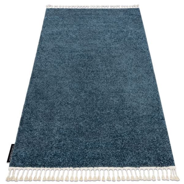 Matto BERBER 9000 sininen Tupsut berbery Marokkolainen shaggy, 160x220 cm