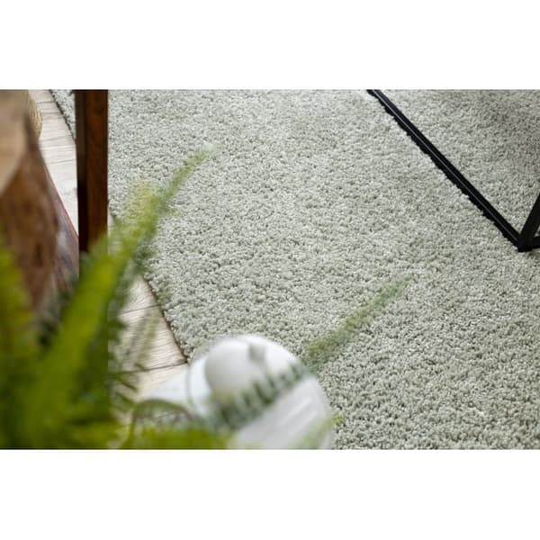 Tæppe BERBER 9000 grøn kvaster berberi Marokkansk shaggy, 80x150 cm