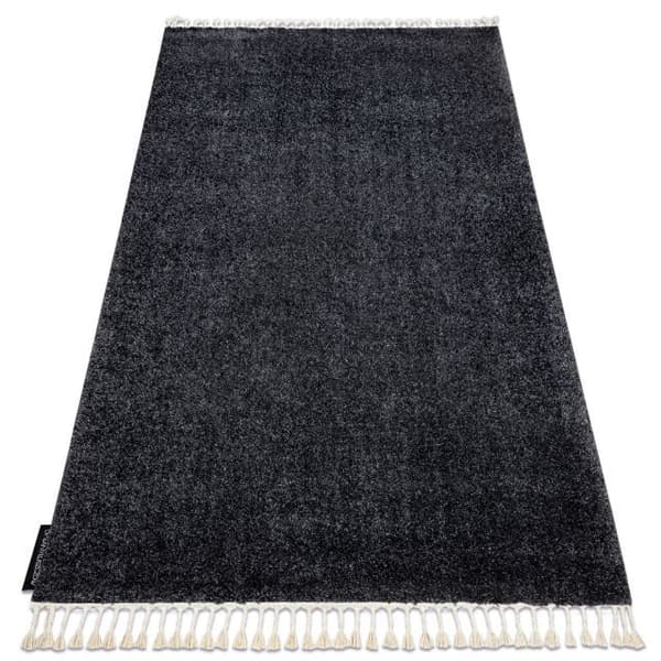 Tæppe BERBER 9000 grå kvaster berberi Marokkansk shaggy, 120x170 cm