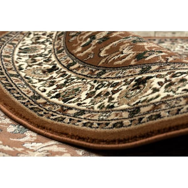 Matta ROYAL ADR oval design 1745 brun, 200x290 cm