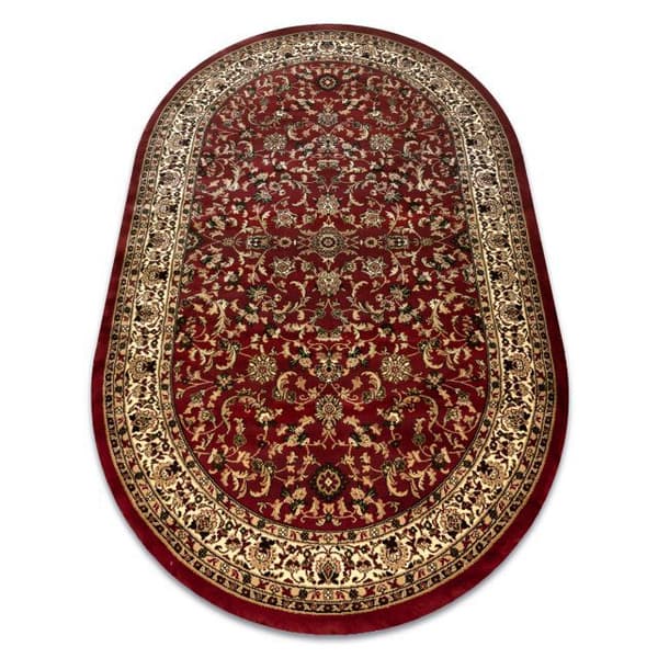 Matta ROYAL ADR oval design 1745 claret , 150x250 cm