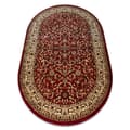 Miniatyrbild 1 av 5: Matta ROYAL ADR oval design 1745 claret , 150x250 cm