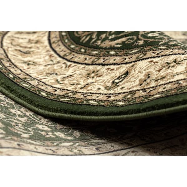 Tæppe ROYAL ADR oval design 521 grøn, 150x250 cm