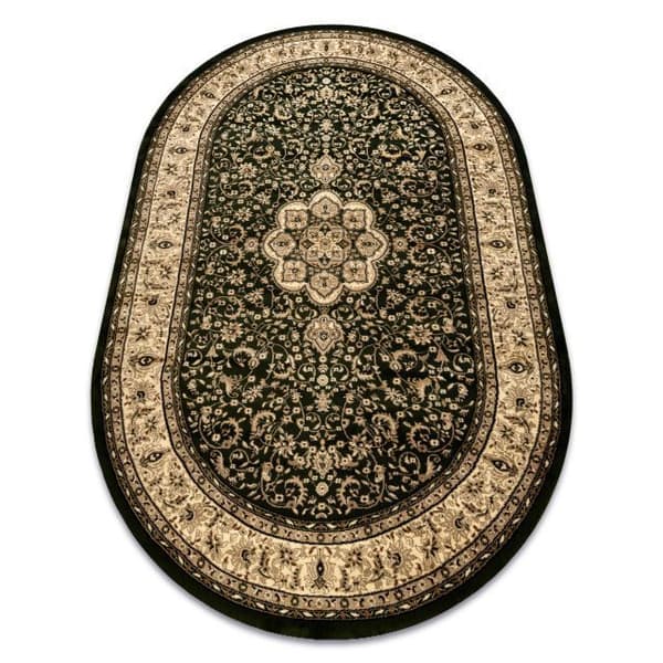 Tæppe ROYAL ADR oval design 521 grøn, 200x290 cm