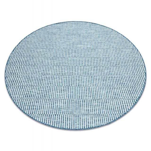 Matta SISAL LOFT 21198 BOHO cirkel ivory/silver/blå, cirkel 120 cm