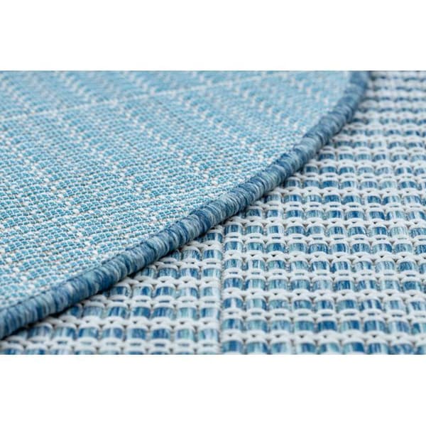 Matta SISAL LOFT 21198 BOHO cirkel ivory/silver/blå, cirkel 160 cm