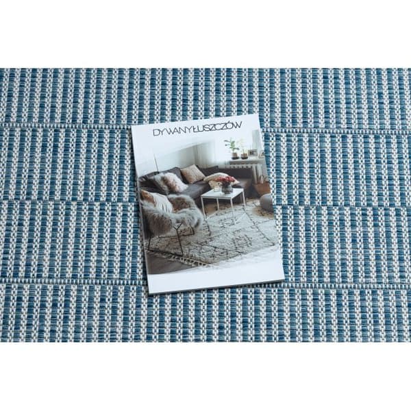 Matta SISAL LOFT 21198 BOHO cirkel ivory/silver/blå, cirkel 160 cm