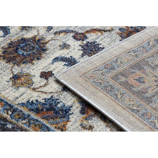 Tæppe SOFT 6019 BLOMSTER ramme beige / blå / rød, 120x170 cm