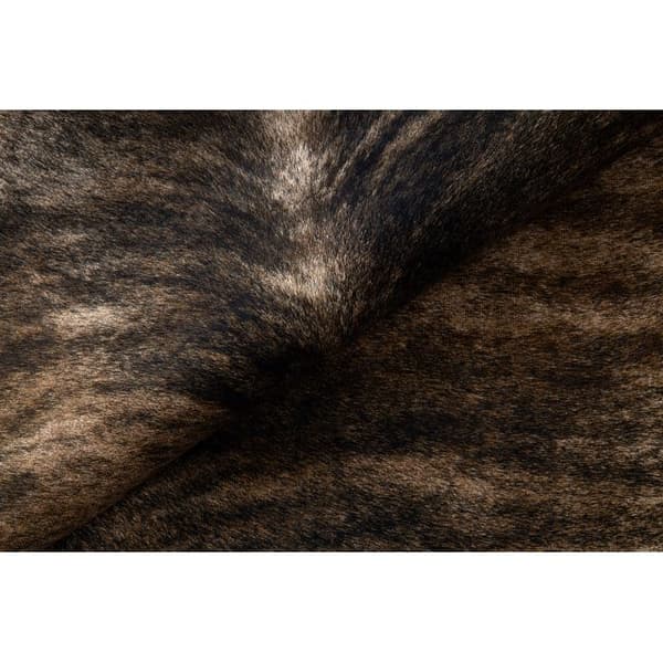 Matta Artificial Cowhide, Ko G4740-1 Brun läder, 180x220 cm