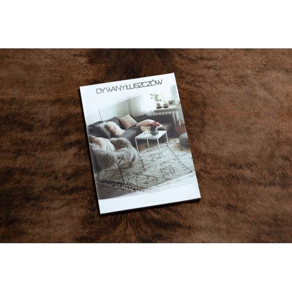 Matta Artificial Cowhide, Ko G5067-3 Brun läder, 100x150 cm