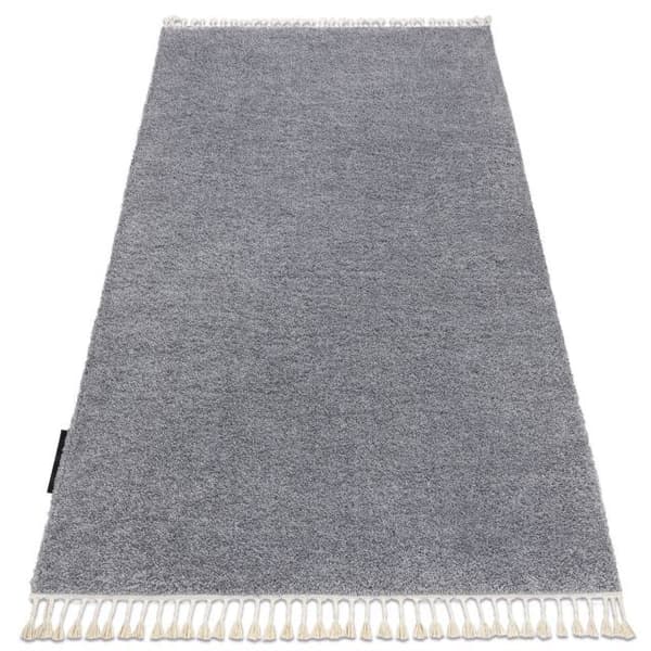 Matta BERBER 9000 ljusgrå Fringe Berber Marockansk Shaggy, 240x330 cm