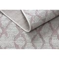 Miniatyrbild 3 av 5: Matta SISAL SION Trellis 22129 Flat vävd ecru / rosa, 80x150 cm