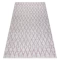 Miniatyrbild 1 av 5: Matta SISAL SION Trellis 22129 Flat vävd ecru / rosa, 80x150 cm