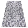 Miniatyrbild 1 av 5: Matta SISAL SION Chevron, Herringbone 22180 Platt vävd ekru / blå / rosa, 80x150 cm