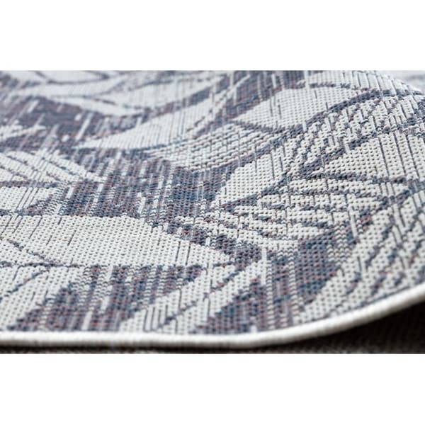 Sisaltæppe SISAL SION Sildeben, Chevron 22180 płaskie tkanie ecru / blå / lyserød, 120x170 cm