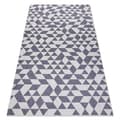 Miniatyrbild 1 av 5: Matta SISAL SION Geometrisk, trianglar 22373 Flatvävd ecru / blå / rosa, 180x270 cm