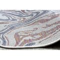Miniatyrbild 5 av 5: Matta SISAL SION Waves 2836 Flat vävd ecru / blå / rosa, 180x270 cm