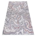 Miniatyrbild 1 av 5: Matta SISAL SION Waves 2836 Flat vävd ecru / blå / rosa, 180x270 cm