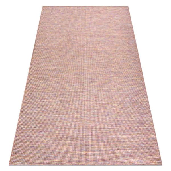 Sisaltæppe SISAL flatbed PATIO 2778 lyserød / blå / beige, 78x150 cm