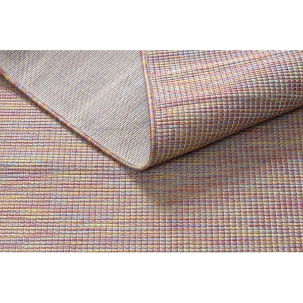Sisaltæppe SISAL flatbed PATIO 2778 lyserød / blå / beige, 175x270 cm