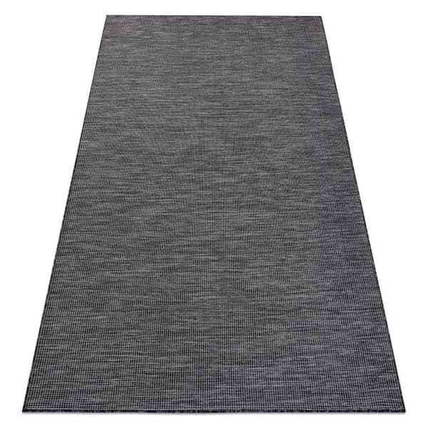 Sisaltæppe SISAL flatbed PATIO 2778 sort / beige, 117x170 cm