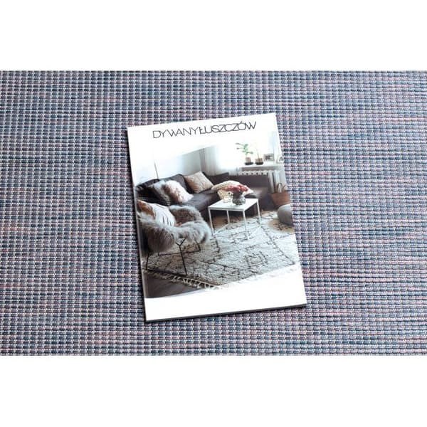 Sisaltæppe SISAL flatbed PATIO 2778 blå / lyserød / beige, 194x290 cm