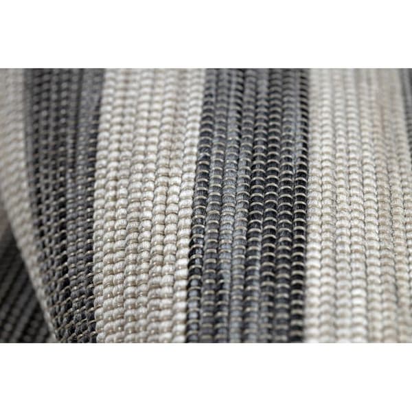 Matta DOUBLE 29204095 STRIPES beige / svart dubbelsidig, 200x275 cm