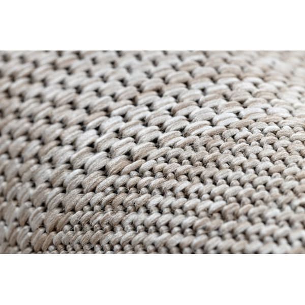 Sisaltæppe SISAL FLOORLUX 20079 firkanter sølv / sort, 80x150 cm