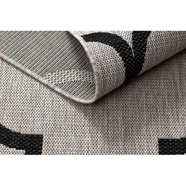MATTA SIZAL FLOORLUX 20608 Marockansk spaljé silver / svart , 200x290 cm