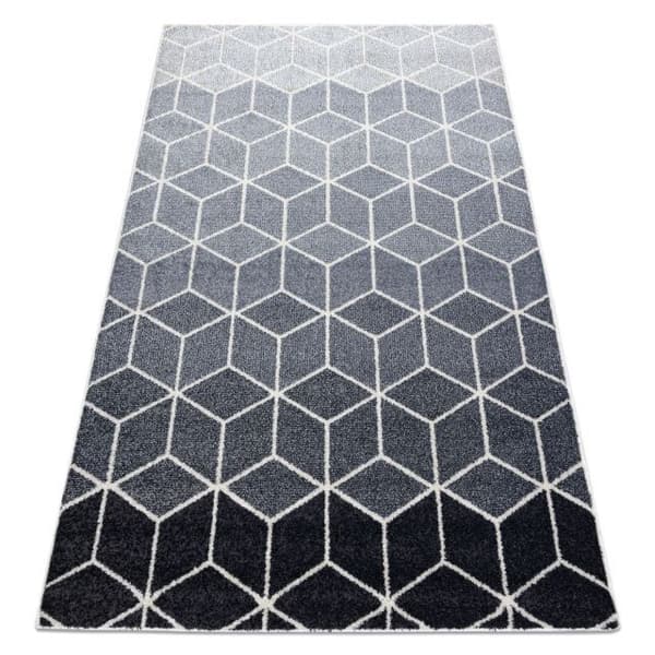 Matta HEOS 78590 grädde / silver / antracit KUB, 160x220 cm