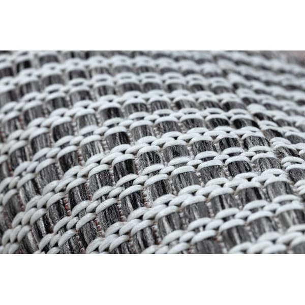 Matta SISAL LOFT 21198 BOHO cirkel ivory/silver/grå, cirkel 160 cm