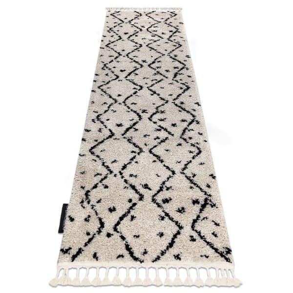 Tæppe, Fortovet BERBER TETUAN B751 zigzag fløde - ind i køkkenet, til gangen, til korridoren, 60x300 cm