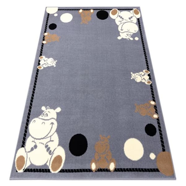 Matto BCF FLASH Hippo 3993 - Hippopotamus harmaa, 160x220 cm