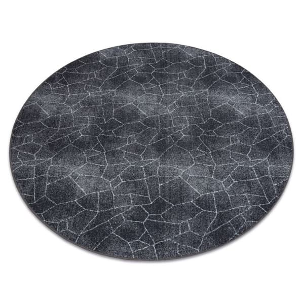 Matta STONE cirkel sten grå, cirkel 170 cm