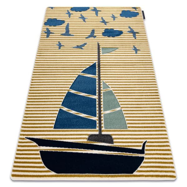 Matto PETIT SAIL vene, purjevene kulta, 160x220 cm