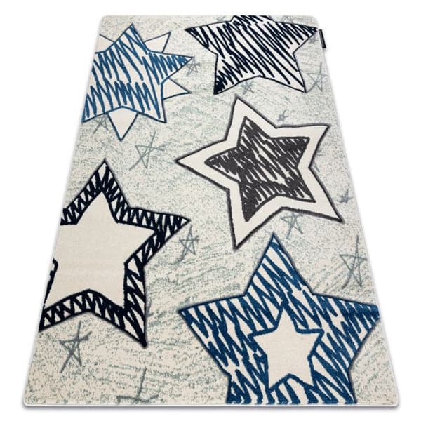 Matto PETIT STARS tähti, tähdet sininen, 200x290 cm