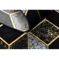 Miniatyrbild 4 av 5: Modern GLOSS Matta  400B 86 snygg, glamour, art deco, 3D geometrisk svart / guld, 120x170 cm