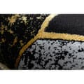 Miniatyrbild 5 av 5: Modern GLOSS Matta  400B 86 snygg, glamour, art deco, 3D geometrisk svart / guld, 120x170 cm