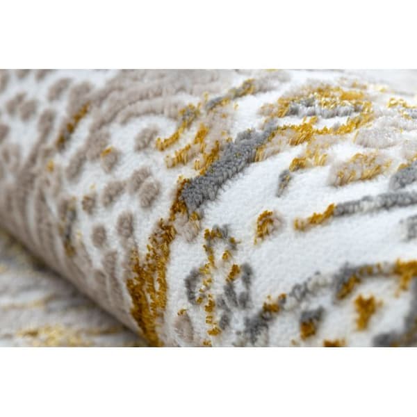 Modern GLOSS Matta 8487 63 Ornament snygg, glamour guld / beige, 240x330 cm