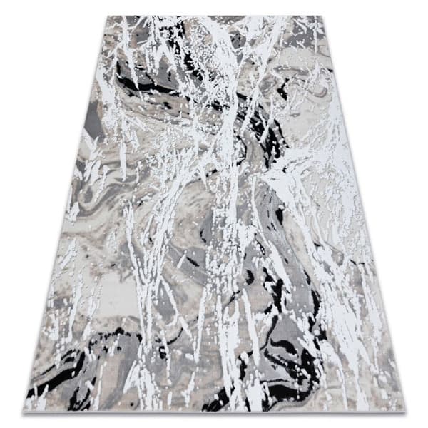 Modern GLOSS Matta  8488 37 Abstraktion snygg, glamour beige / grå, 200x290 cm
